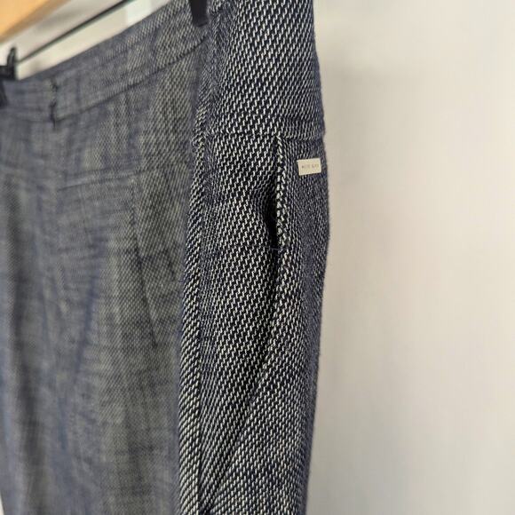 WHBM Skirt Womens 14 Gray Textured Pencil Office Career Business Stretch Midi - Picture 6 of 9